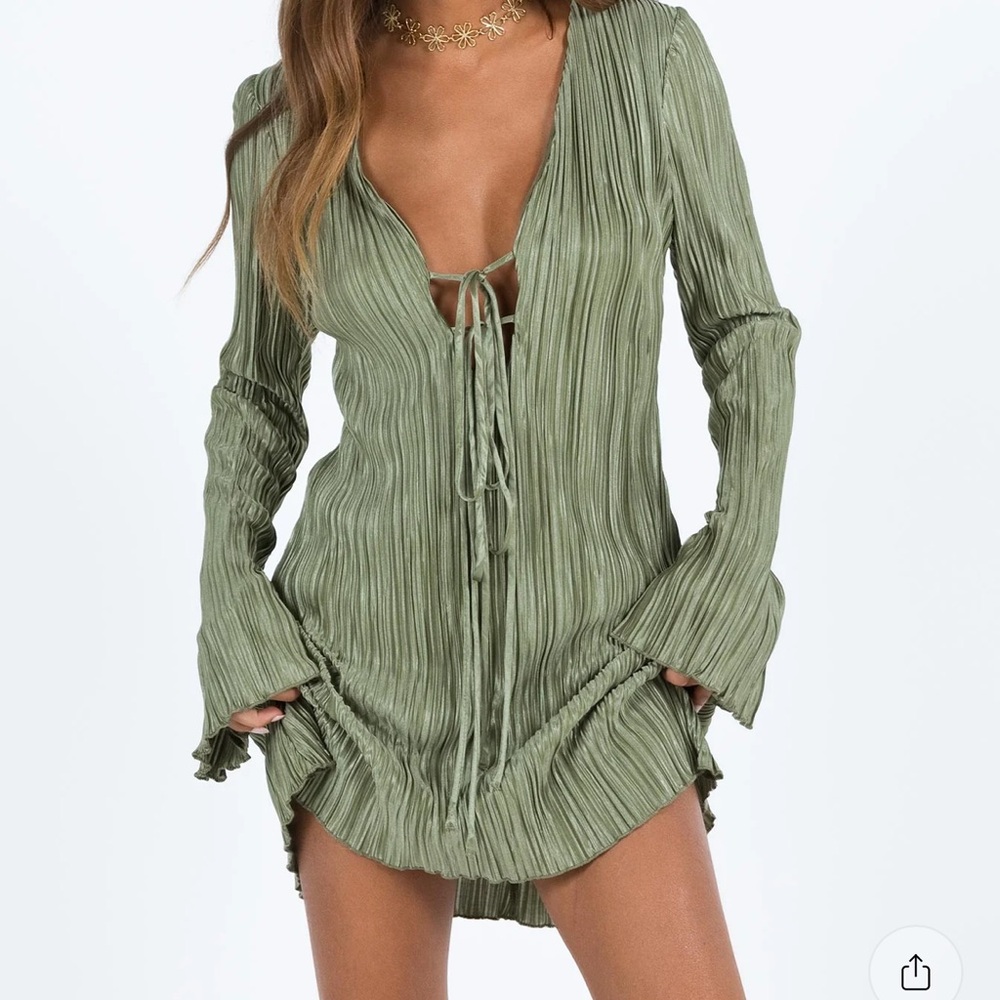 Princess Polly Olive Green Dress